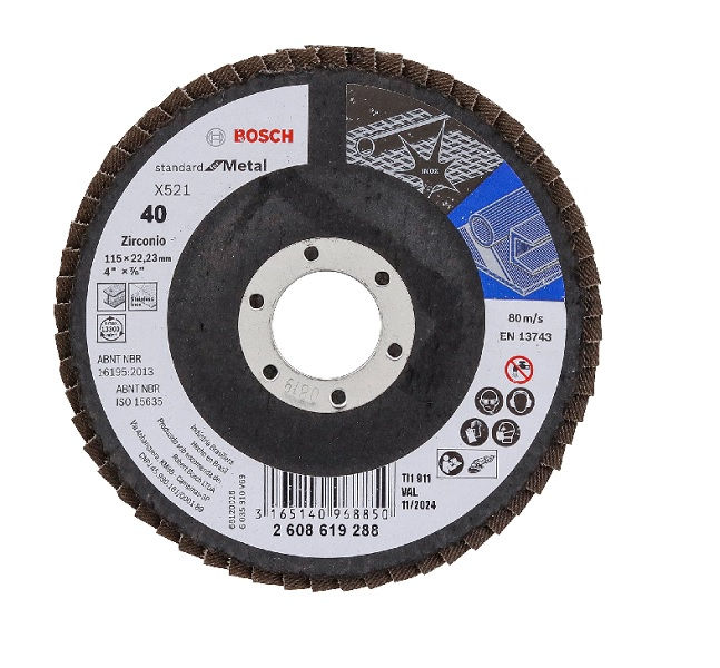 Disco Flap para Metal 115x22,23 mm Standard X521G40