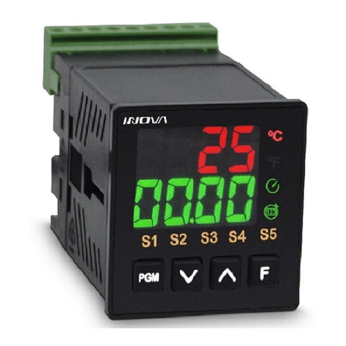 Controlador Temporizador Digital 5A 0A 60MIN 1NA+1NF 85-250VCA 48x48 mm com Conexão Parafuso