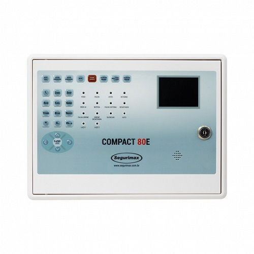 Central Alarme Incêndio Bivolt v 12W Enderecavel ATE 80 Dispositivos C/BATERIA 24VCC V Segurimax