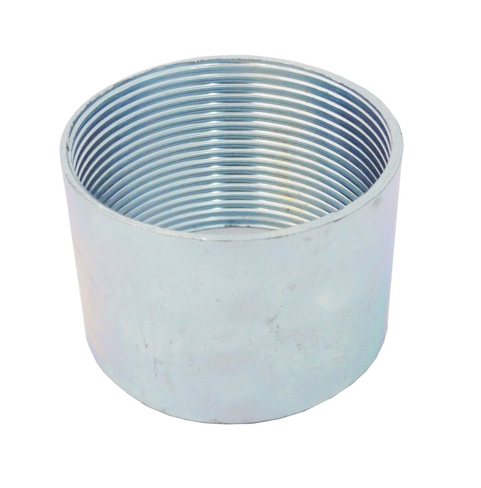 Luva Galvanizada Eletrolítica para Eletroduto 2" com Rosca BSP