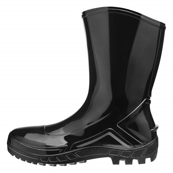 Bota Cano Médio PVC Vulcaflex com Forro Tamanho 43 Preta Ca 42291