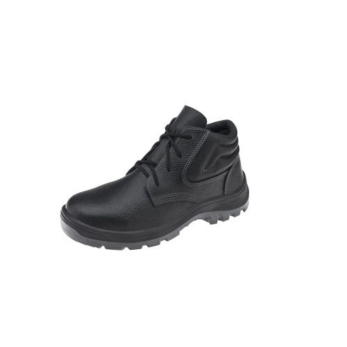 Botina Couro com Cadarço com Biqueira Plástica Tamanho 37 Preta Vulcaflex Ca 43335 Bidensidade