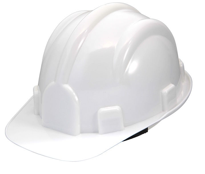 Capacete Proteção com Aba Frontal Polietileno Branco Ca 29792 Classe A/B