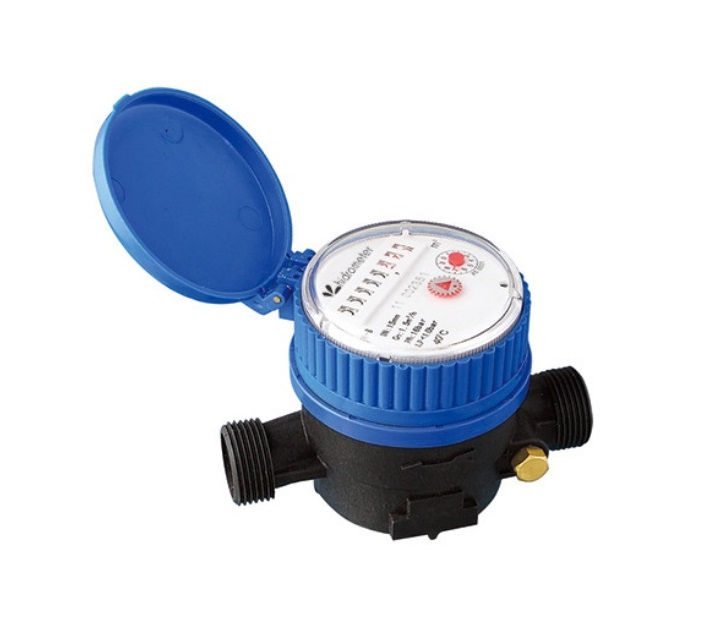 Hidrômetro Corpo Latão Unijato Residencial 3/4" Vazão QN 1,5 - Qmax 3 m3/H sem Telemetria PRE Equipado com Visor Plano Giratório sem Conexões Instalação Horizontal/Vertical