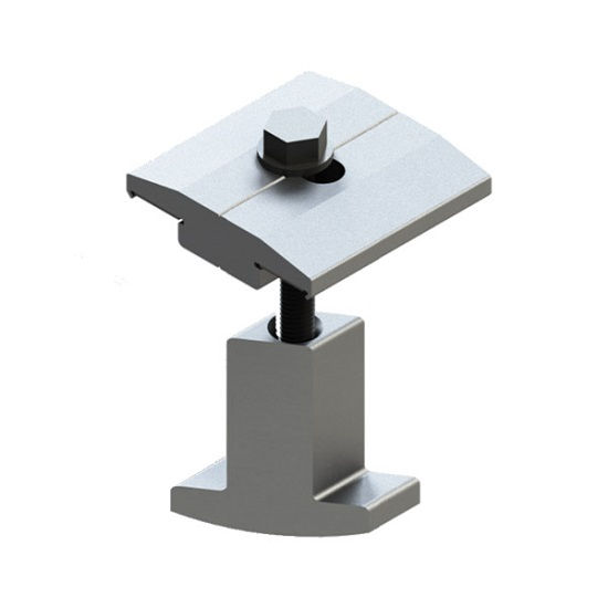 Grampo Alumínio Intermediário Smart para Módulo 30-40 mm para Trilho