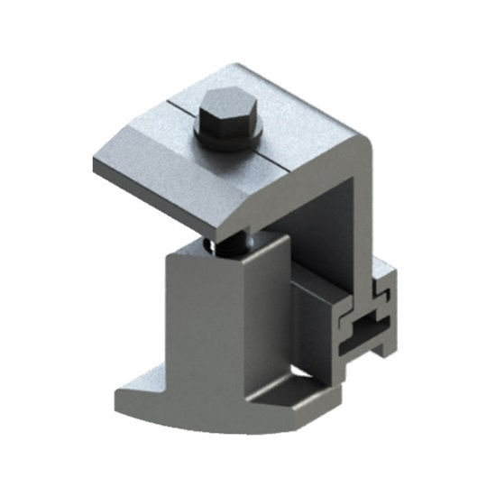 Grampo Alumínio Terminal Smart para Módulo 30-40 mm para Trilho