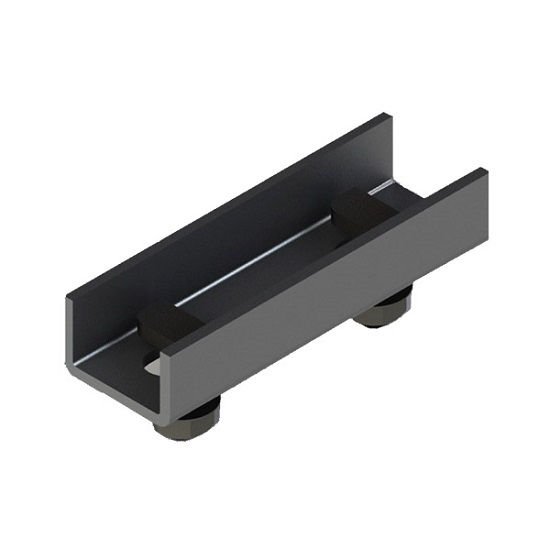 Emenda Tipo U Alumínio para Perfil Smart/Standard 140 mm