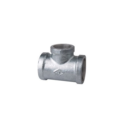 Te Redução Ferro Maleável Galvanizado a Fogo 90G 1.1/2" X 1" com Rosca BSP