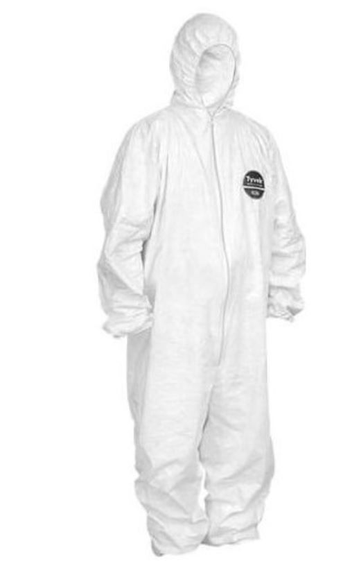 Macacão Segurança Profissional Tyvek Manga Longa Tamanho XG Branco Ziper Frontal Ca 34187 Ca 34187