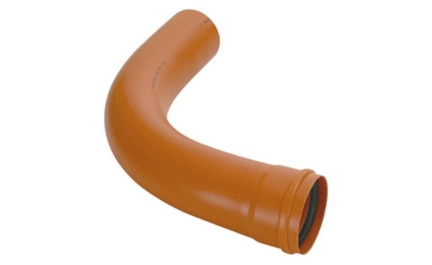 Curva PVC 90G Longa 100 mm Coletora Laranja Esgoto/Água Pluvial Colefort - Celfort - Novafort