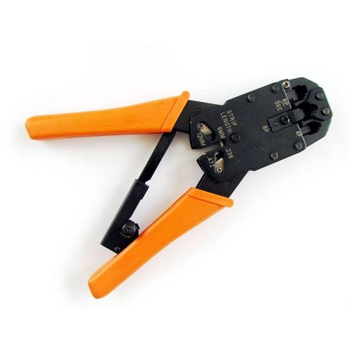 Alicate Crimpador Catraca para RJ45 Cabo Plastificado 6-12 mm