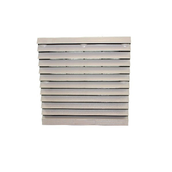 Conjunto Ventilação PVC com Grelha e Filtro 165x165 mm Veneziana