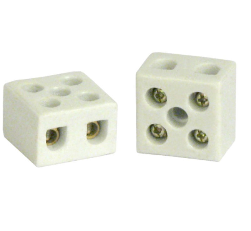 Conector Bipolar Porcelana para Chuveiro 10 mm