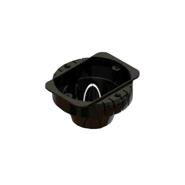 Caixa Tornimax Expandida 4x2 Preta com Tampa