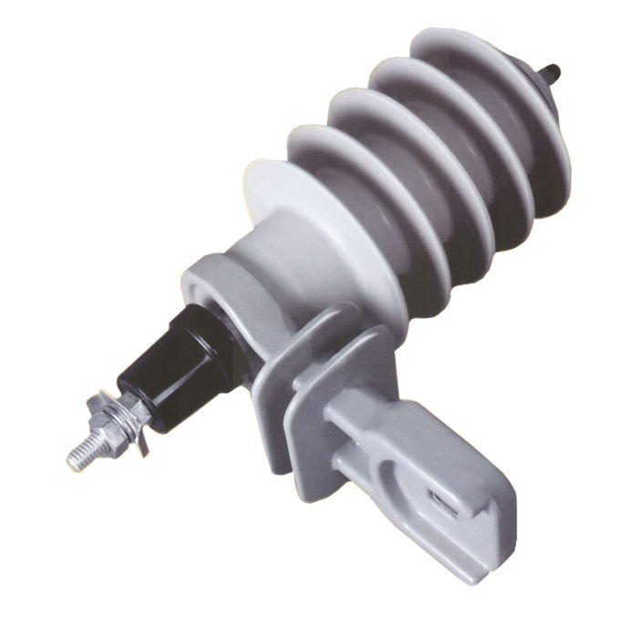 Para Raio Polimérico Óxido de Zinco 15 kV 10 KA com Suporte L 209x98x115 mm Padrão AES SUL Silicone
