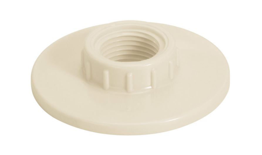 Flange PVC Rosqueável 1/2" Classe 15 Branca Água Fria