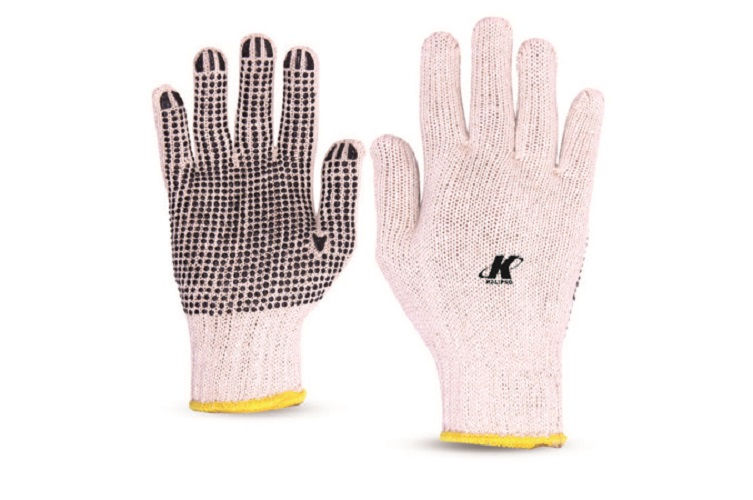 Luva Algodão/Poliéster Pigmentada Tamanho 9 (G) Branca Ca 34491