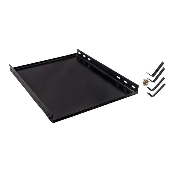 Bandeja Fixa 4 Fixações para Rack 1UX900 mm 19" Aço Preto