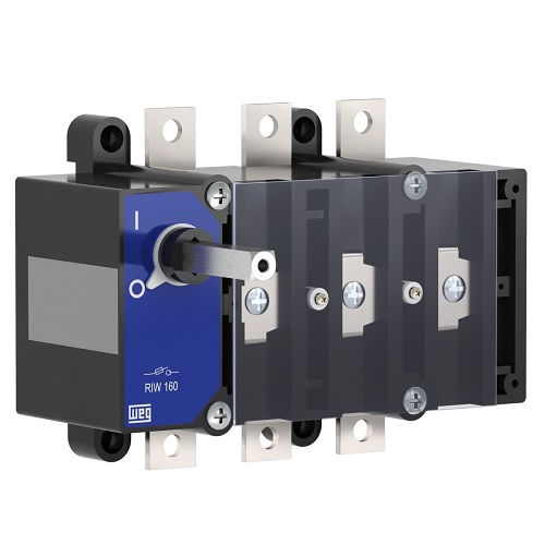 Chave Seccionadora Rotativa RIW Tripolar 160A sem Porta Fusível com Fixação para Base SOB Carga