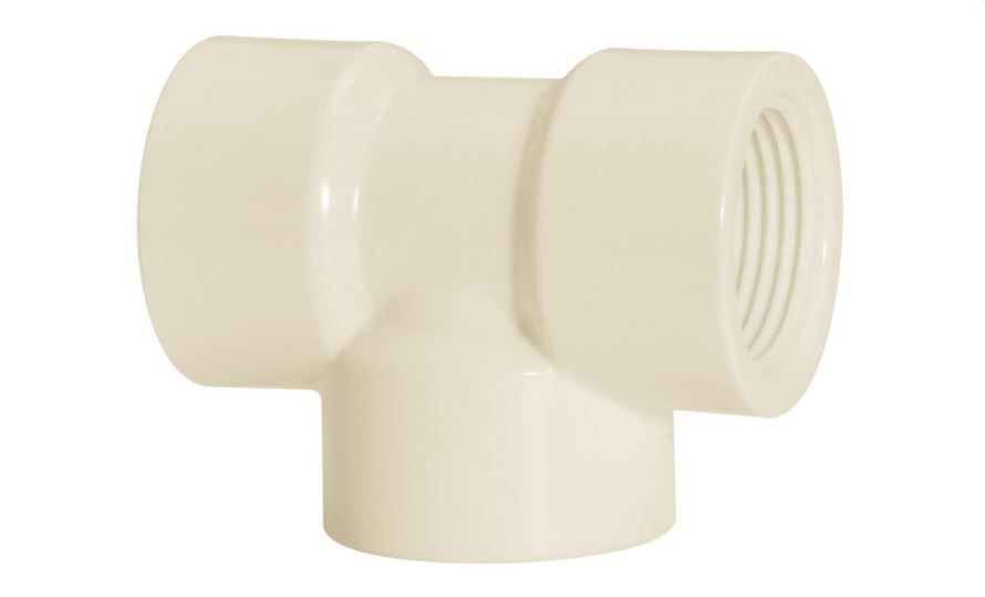 Te PVC Rosqueável 1" Classe 15 Branco Água Fria