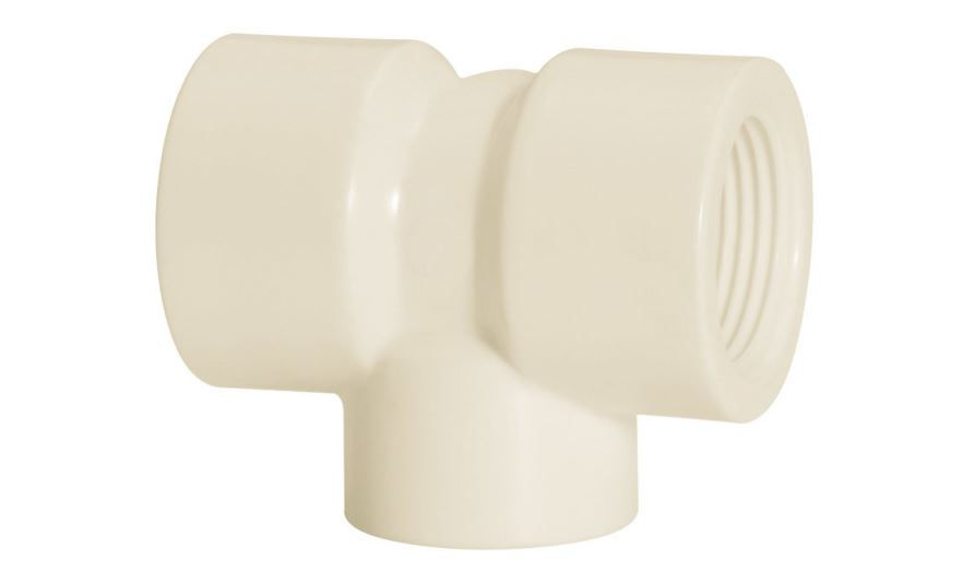 água Fria Água Fria TE Redução Rosq Classe 15 1x3/4 PVC BR