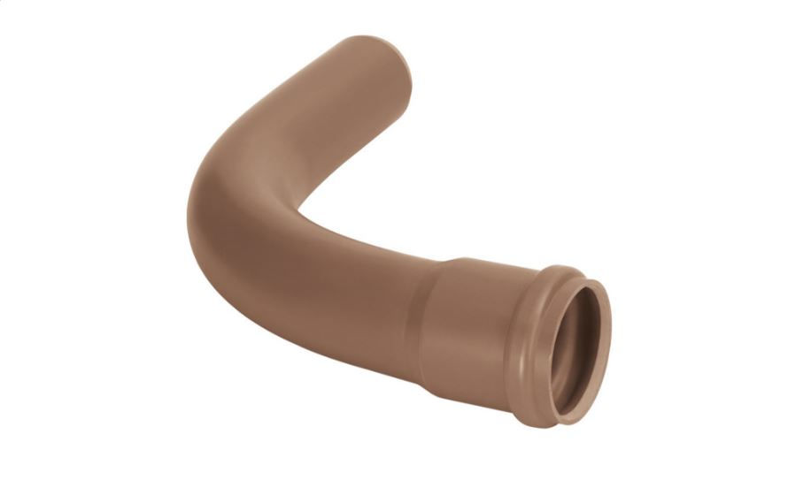 Curva PVC 90G Soldável DN75 PBA Marrom Distribuição de Água