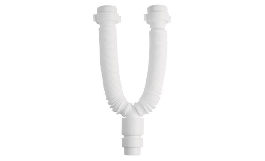Sifão Sifão Extensivo Corrugado Universal Duplo Branco