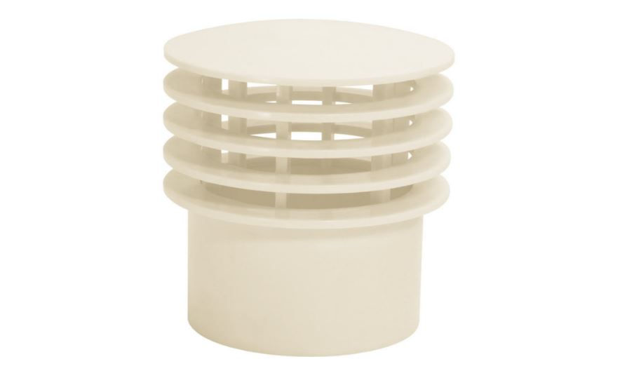 Terminal PVC Ventilação 100 mm Classe 8 Branco Esgoto