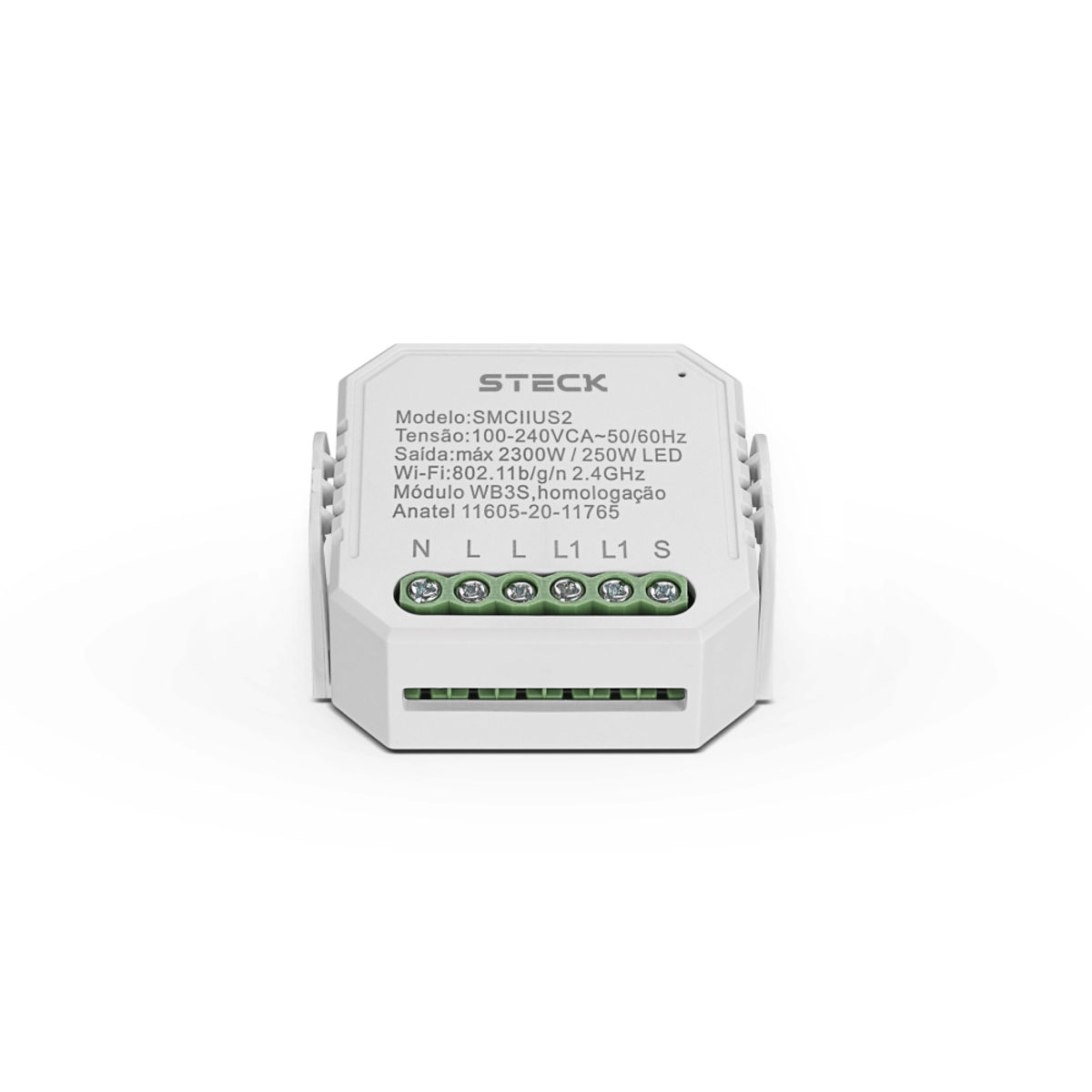 Módulo Módulo Mini-Interno Wi-fi Bivolt 2300/250W para Interruptor Branco Smarteck
