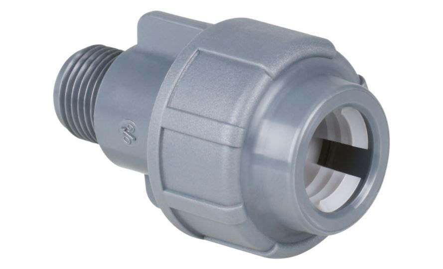 Adaptador PEAD Compressão 20 mmX1/2" Ramal Predial Verde Ligação Predial Ramalfort