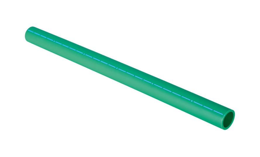 Tubo 50 mmX3 M PPR PN12 Verde Linha Azul Água Fria