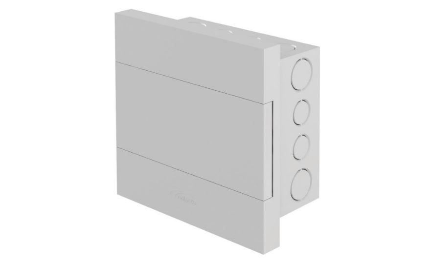 Quadro de Distribuição Quadro de Distribuição PVC Embutir 8 Disjuntores DIN sem Barramento sem Geral Branco