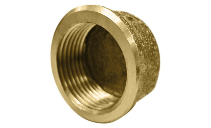 Tampão Tampão Metálico Cap Roscável 3/4" PEX Água Quente