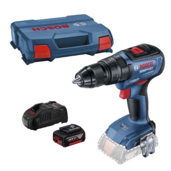 FURADEIRA/PARAFUSADEIRA C/IMPACTO 1/2 GSB 18V-50 C/2 BATERIAS 18V CARREGADOR E MALETA