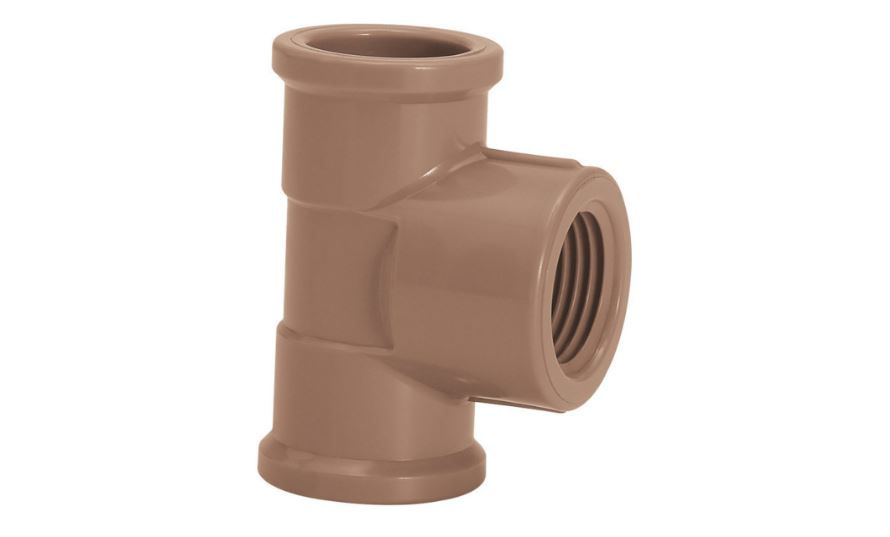 água Fria Água Fria TE Soldável/Rosca Classe 15 32 mmX3/4 PVC Marrom