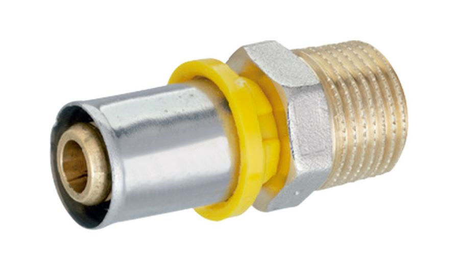 Conector Metálico Fixo Macho 20 mmX1/2" Amanco Gás