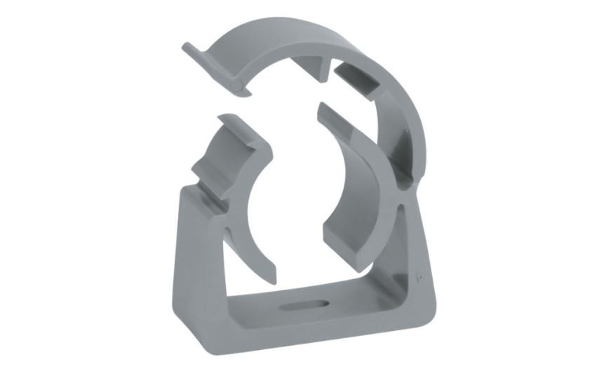 Abraçadeira Abraçadeira PVC Pressão 1/2"X3/4" Cinza