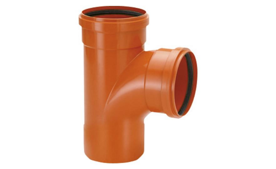 Te PVC com Bolsas e Ponta sem Anel 150 mm Coletor Laranja Esgoto/Água Pluvial