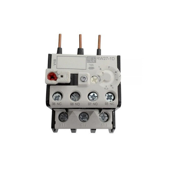Relé Sobrecarga Relé Sobrecarga Tripolar RW27-1D 8,00-12,50A 1NA+1NF para CWM9A CWM40 Conexão para Parafuso