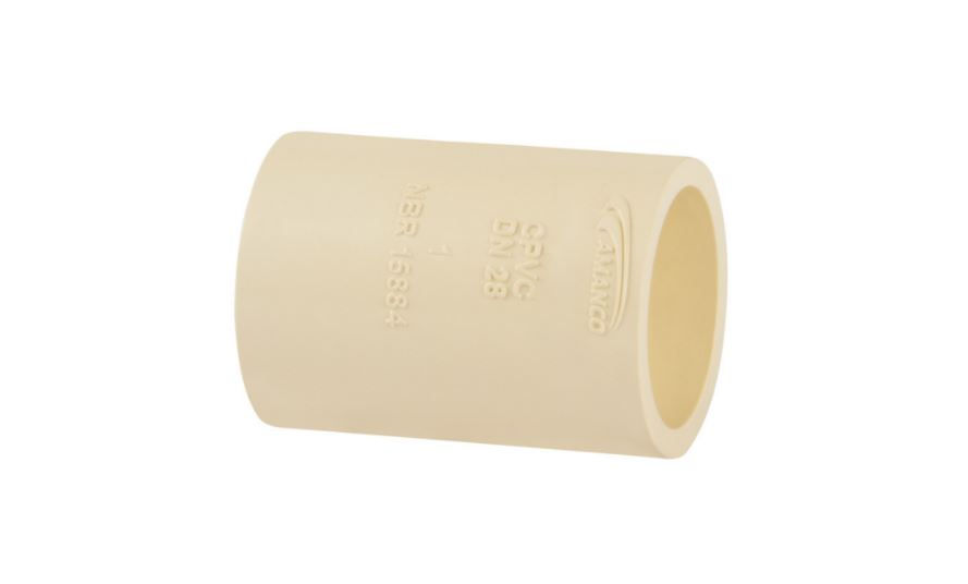 Luva Super CPVC Simples Soldável 42 mm Ultratemp Flowguard Água Quente