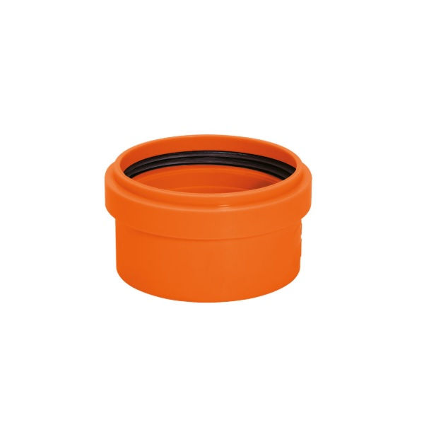 Tampão Tampão PVC Cap 40 mm Silentium Laranja Esgoto