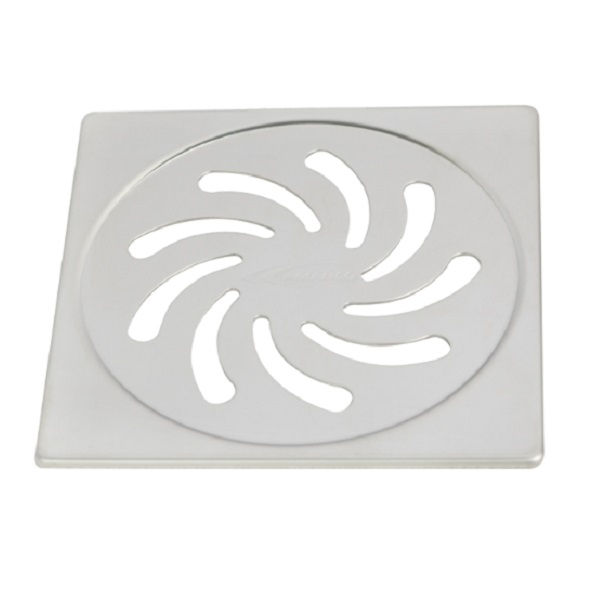 Grelha INOX Quadrada sem Moldura sem Fecho 100x100 mm Cromada Esgoto