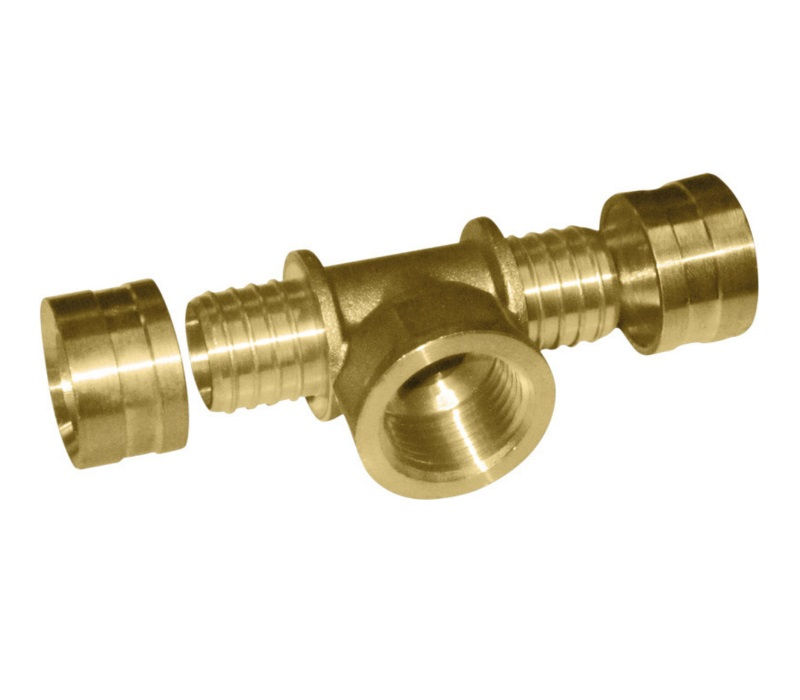 água Quente Água Quente TE Fêmea PEX DN16x 1/2