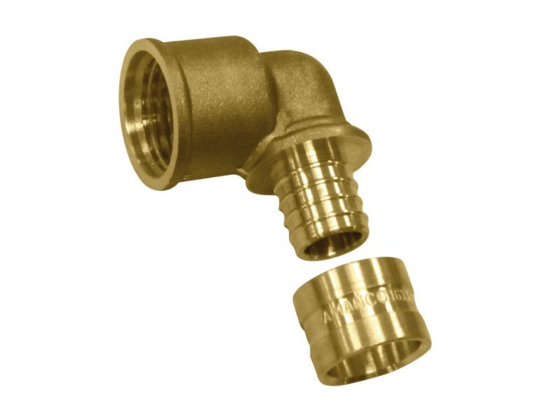 água Quente Água Quente Joelho Fêmea Metálico PEX DN20x 1/2