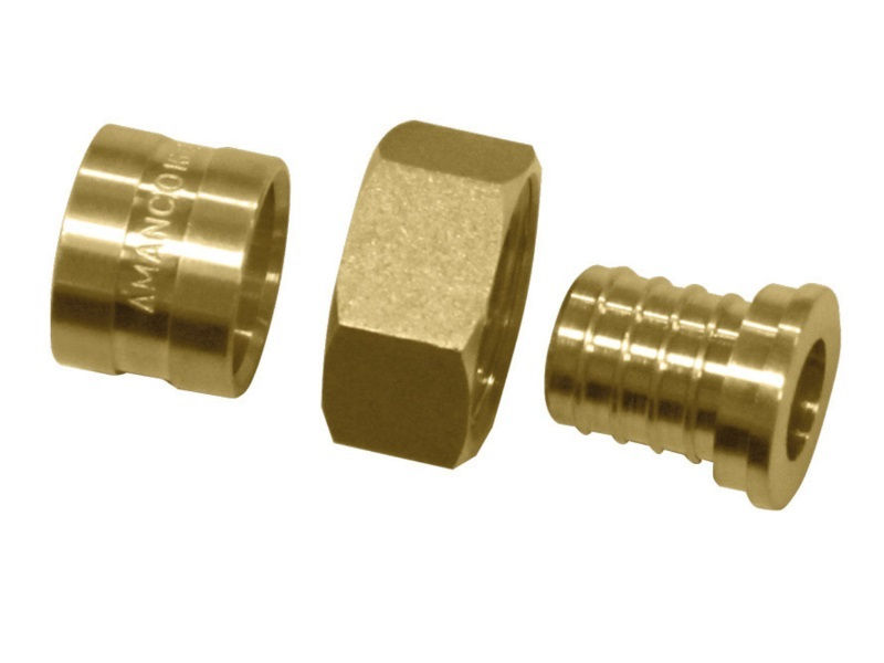 Conector Metálico Fêmea Móvel com Anel 25 mmX3/4" PEX Água Quente