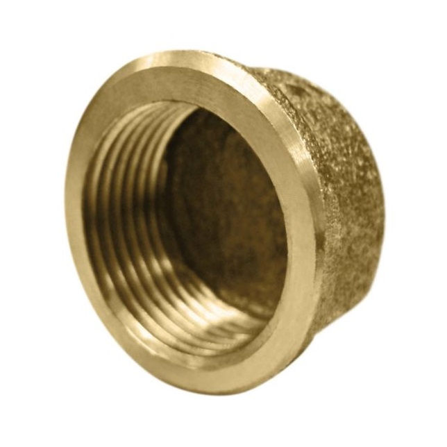 Tampão Tampão Metálico Cap Roscável Fêmea 1/2" PEX Água Quente