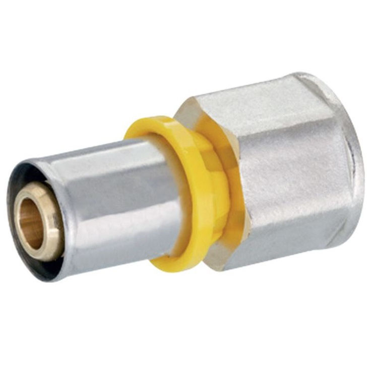 Conector Metálico Fixo Fêmea 26mm x 1" Amanco Gás Amanco
