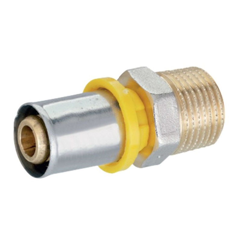 Conector Metálico Macho/Fêmea 26 mmX3/4" Amanco Gás
