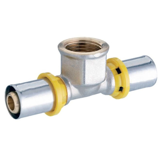 Te Roscável Fêmea Metálico 16 mmX3/4" Amanco Gás