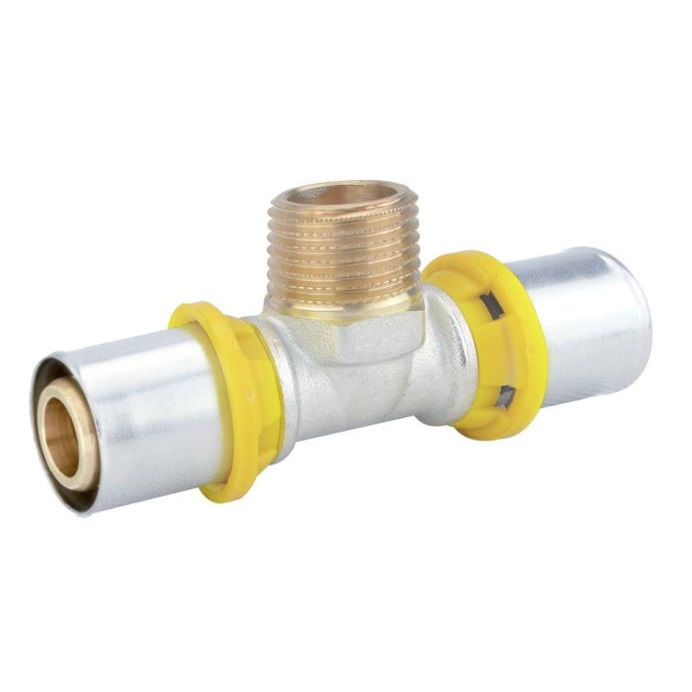 TE Roscável Macho Metálico 20mm x 3/4" Amanco Gás Amanco